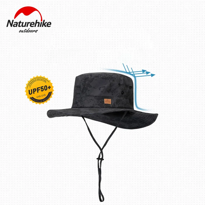 

Naturehike NH21FS532 Unisex Folded Camouflage Fisherman Hat UV Sunscreen Trek Bucket Cap For Hiking Trail Fishing Camping