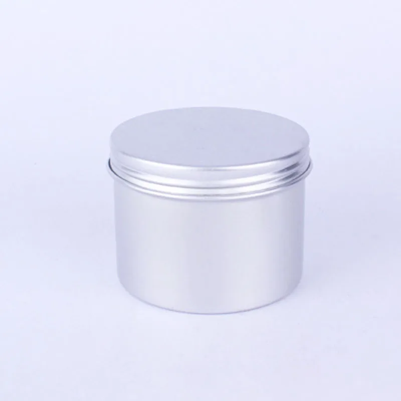 100 g Cosmetic Aluminum Jar Tea Packaging Metal Material Silver Color Stash Aluminum Jar Container Refillable Cosmetics