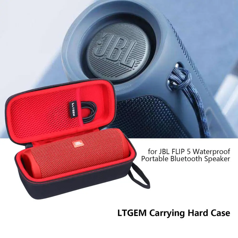 LTGEM – coque rigide antichoc en EVA pour haut-parleur Bluetooth JBL 5, étanche et Portable