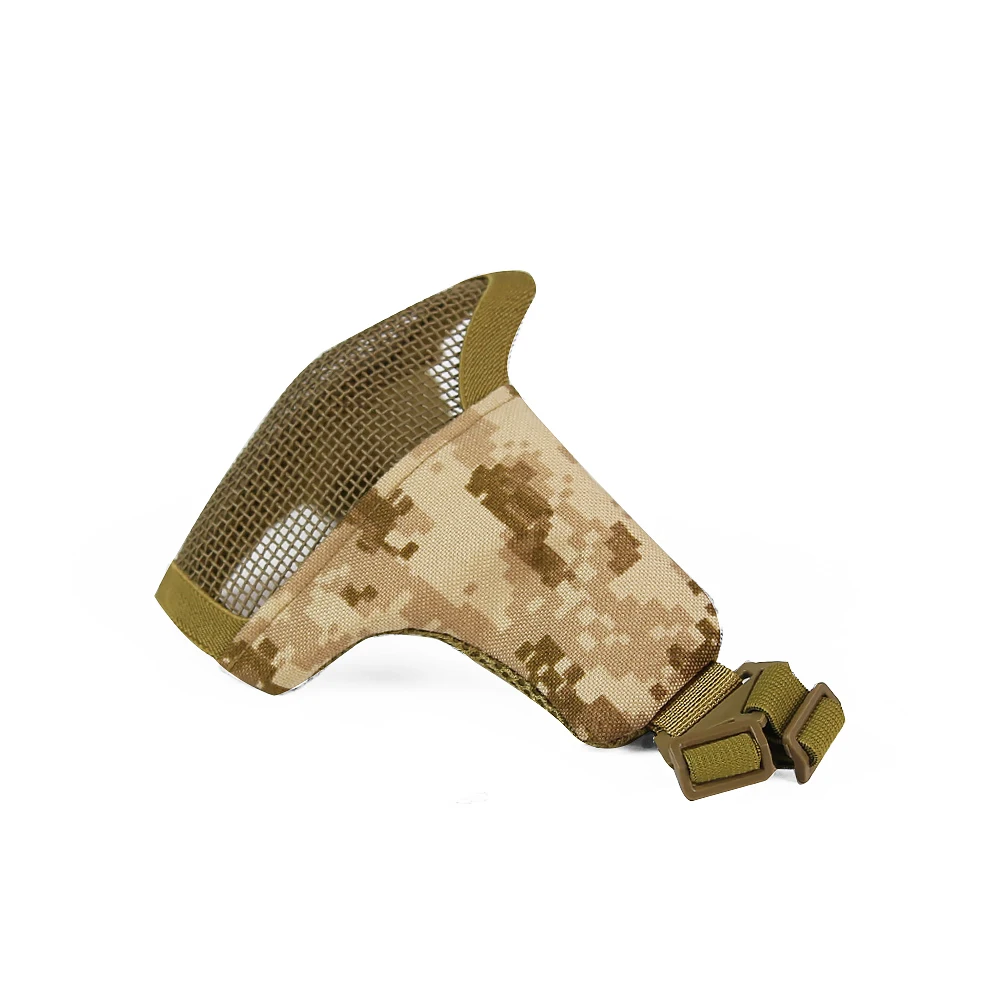 Máscara táctica de malla de acero para casco rápido - media cara - imagen 3
