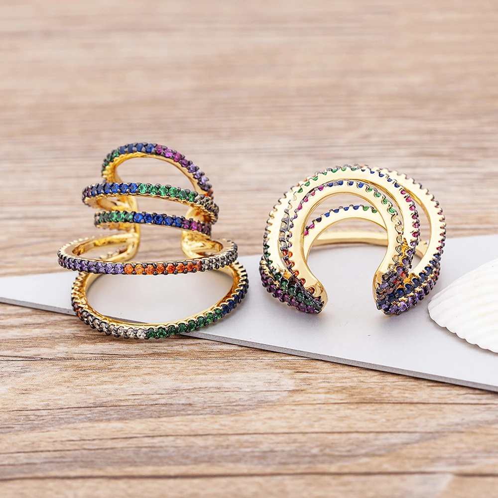 

Роскошные Модные серьги AIBEF в виде звеньев, золотые Винтажные серьги с фианитами для женщин, серьги без имитации пирсинга для хряща