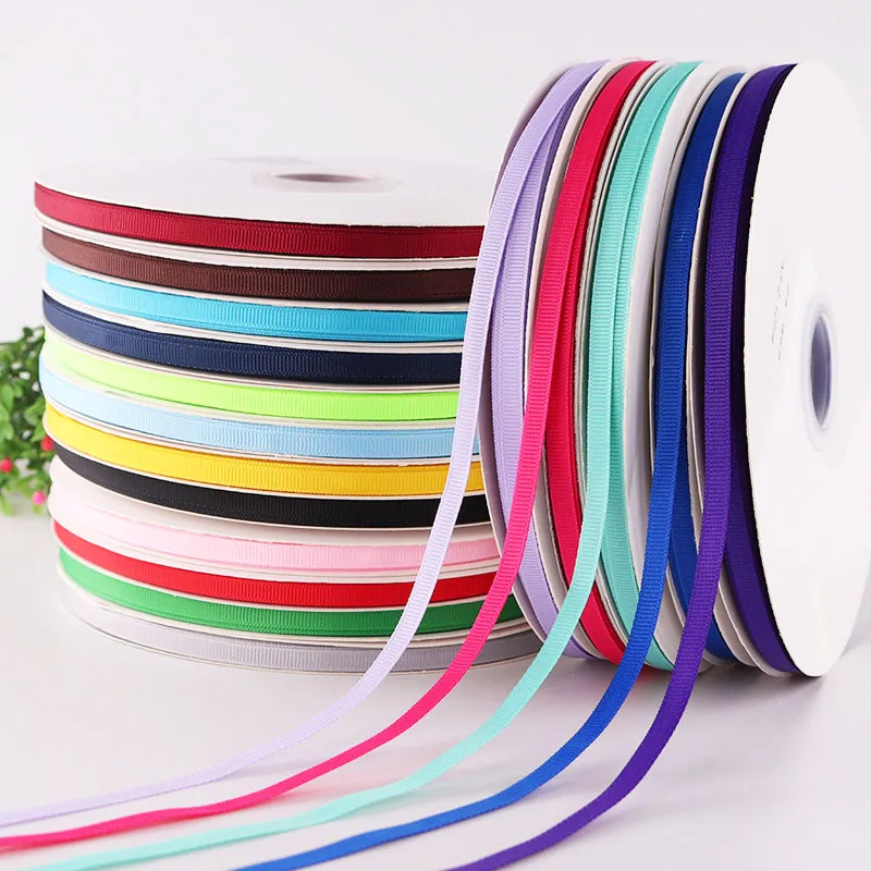 5Yards/Roll Best quality ribbon for crafts  DIY Wedding Party DIY Decoration Gift packaging accessories 6mm