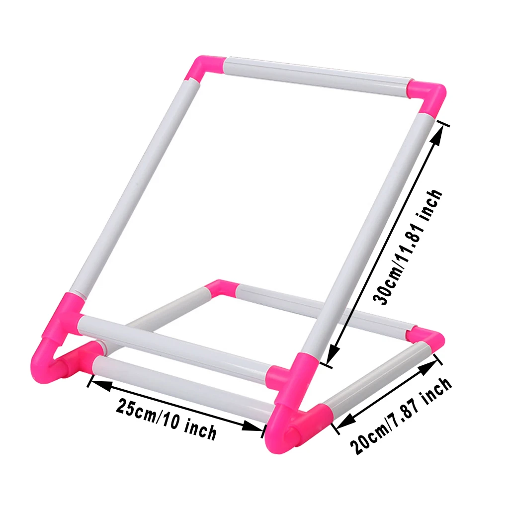 Embroidery Frame Universal Clip Plastic Cross Stitch Hoop Stand Holder Support Rack DIY Craft Tool Handheld for Home Use