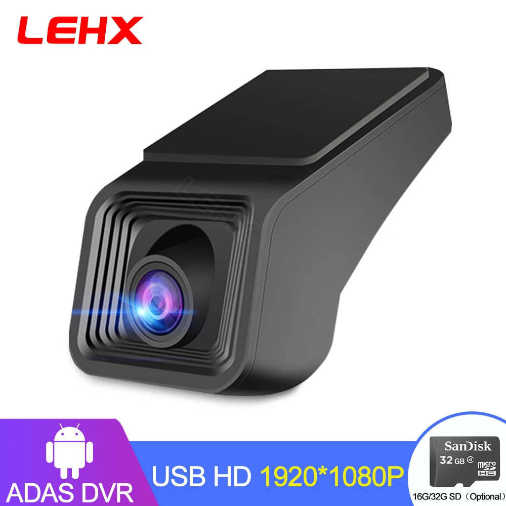 LEHX  X8 Car Dashcam Full HD 1080P ADAS Car DVR  Video Recorder Dash Cam Night Version parking For Car Radio  Android Player