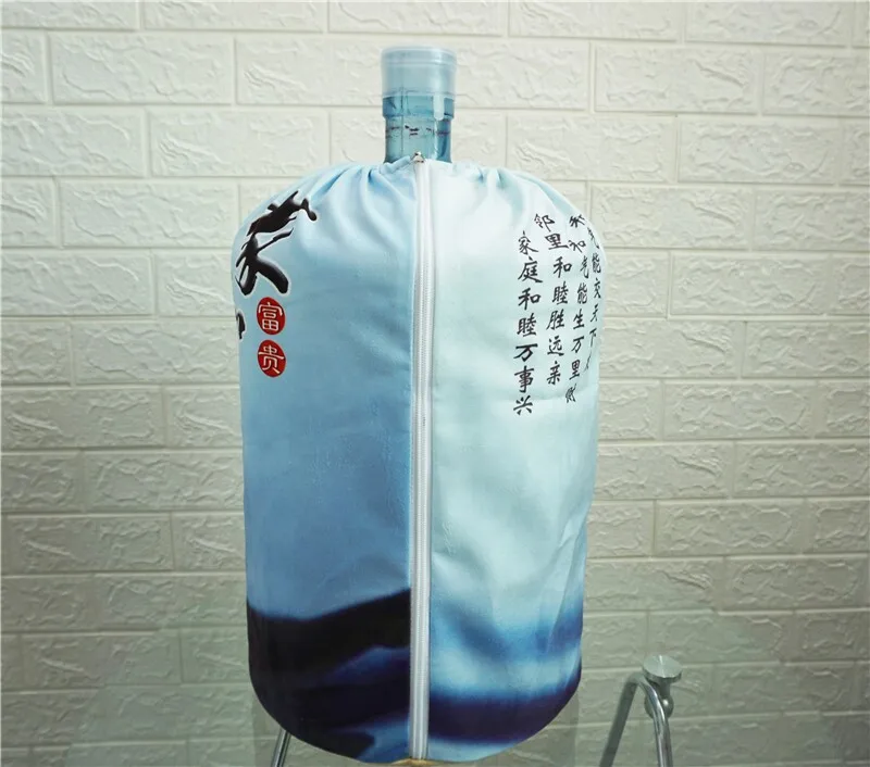 Printed Water Dispenser Dust Cover Cartoon Animal Cloth Art Drinking Fountains Barrels Household Protector Case