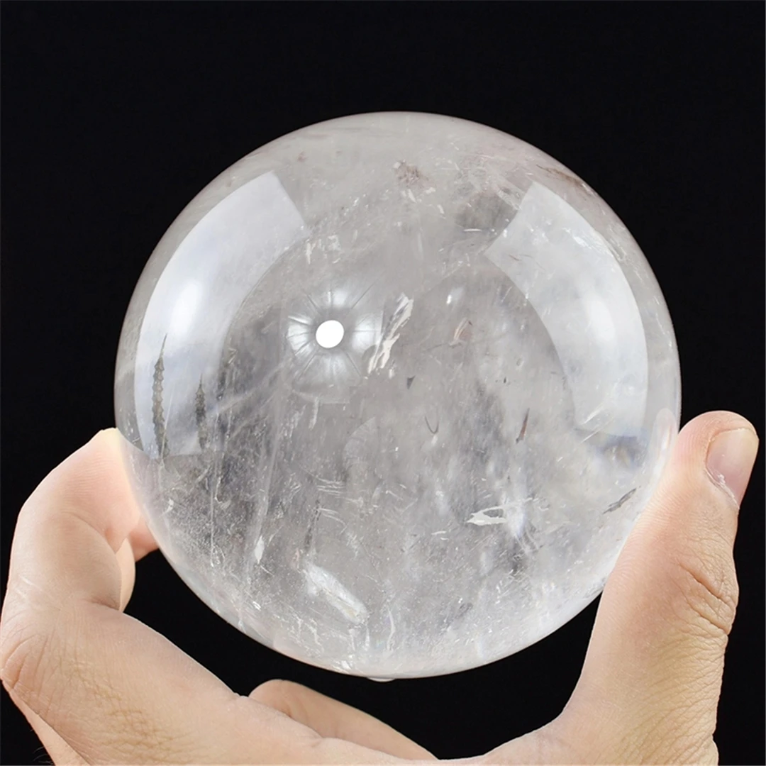 Natural High Quality Clear Quartz White Crystal Ball Energy King Stone Sphere Reiki Chakras Home Decoration Feng Shui Collection