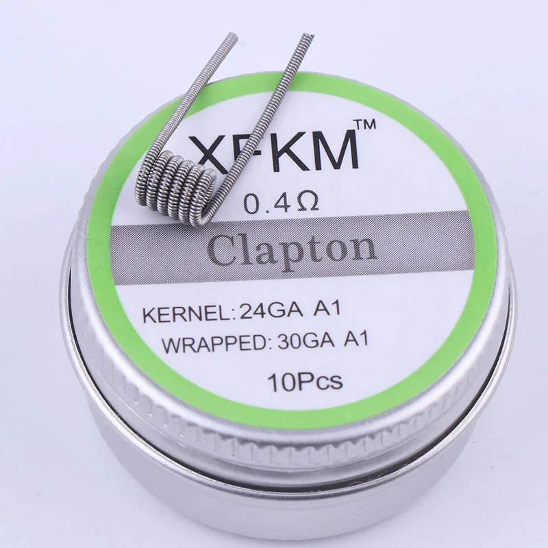 XFKM A1/316 Flat twisted wire Fused clapton Hive premade wires Alien Mix twisted Quad Tiger coils Heating Resistance rda coil
