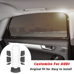 Car Sun Shade UV Protection Car Curtain Car Side Windows Sun Visor Shield Sunshade for Audi A6 4F A4 A5 B8 8K Q3 SQ3 A8 D3