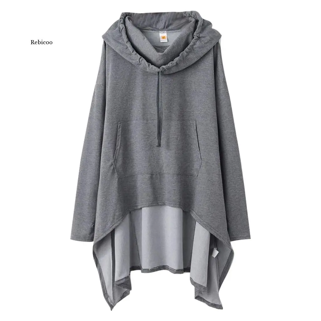 Autumn Winter Women Hooded Hoodies Pullover Tops Casual Loose Long Oversized Hoodie Sweatshirt Women Clothing