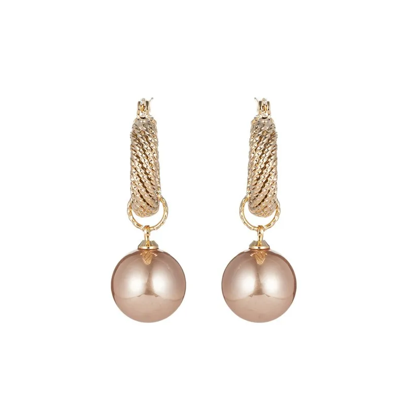 Neue Mode Koreanische Übergroßen Simulierte Perle Ohrringe für Frauen Böhmischen Runde Ball Elegante Hochzeit Ohrringe Schmuck Geschenke – Detail 35
