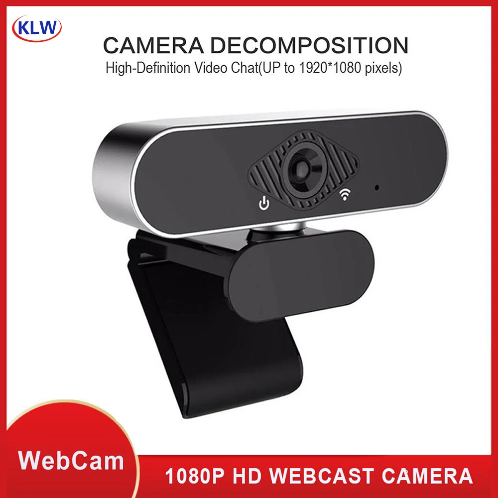 Computer USB Webcam with Built-in Microphone 2MP Full HD 1080P Widescreen Video Work Home Accessories USB Web Camera for PC  W8