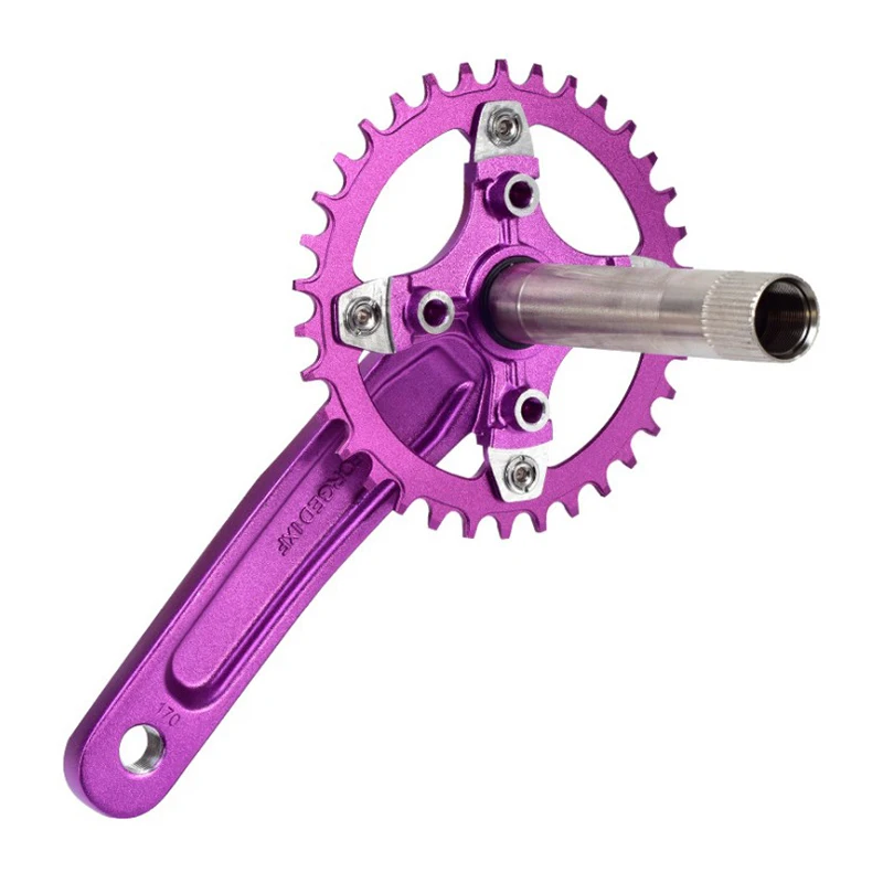 Alloy MTB Bike Chainwheel Sets BCD 104mm Integrated Aluminum Mountain Bicycle Cranksets 170mm Crank For 8-12 Speed