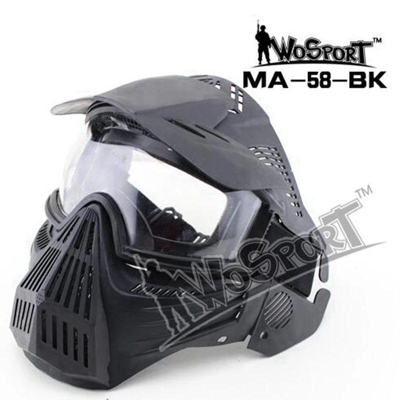 Tactical Removable protective mask respirator for motorcycle helmet protective glasses bike outdoor workplace safe