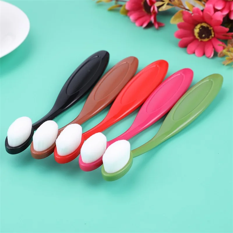 5pcs/set 1.5*2.5cm Smooth Blending Brushes Flat Kit Ink Application Tool for DIY Cards Making Small Drawing Painting Brushes