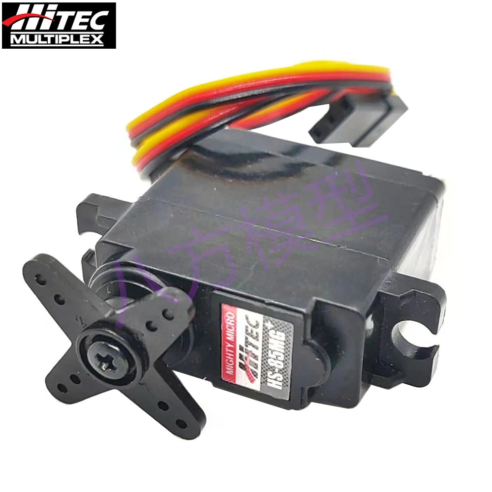 Hitec HS-85MG+ HS85MG 4.8-6.0V 3.5kg Metal Ball Gearing 3 Pole Brush Analog Servo For Glow Electric Airplanes Heli’s Sail Planes