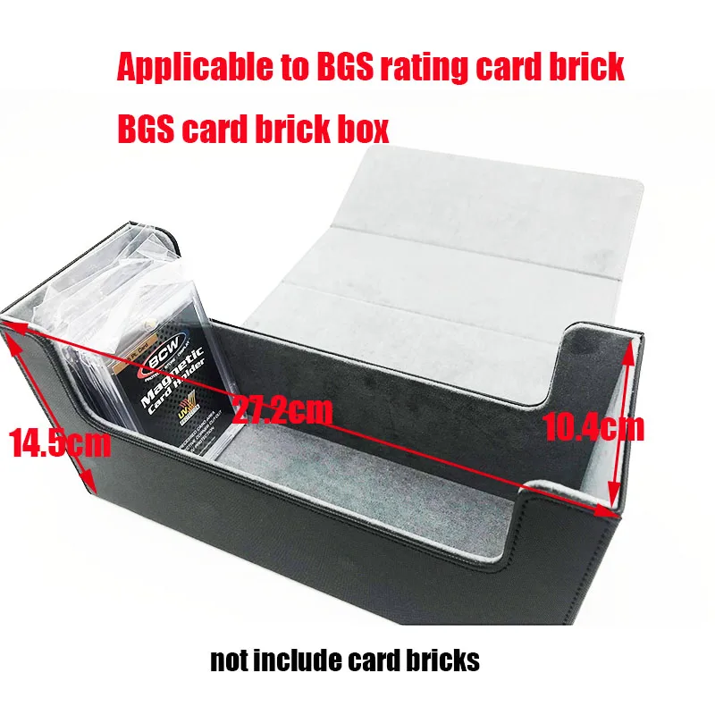 

BGS Rating Card Brick Storage Box PSA Card Brick Card Case Deck Box For MTG/TCG/ PTCG/PKM Trading Cards Can Hold 30+ Card Bricks