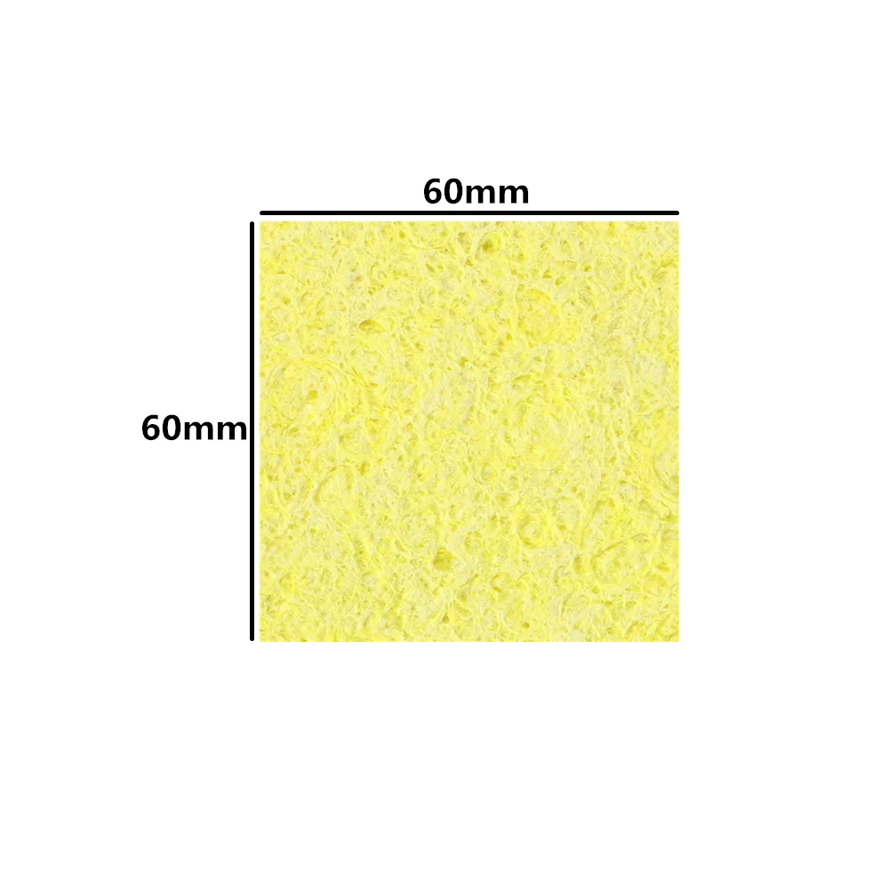 5Pcs Yellow Cleaning Sponge Cleaner for Enduring Electric Welding Soldering Iron