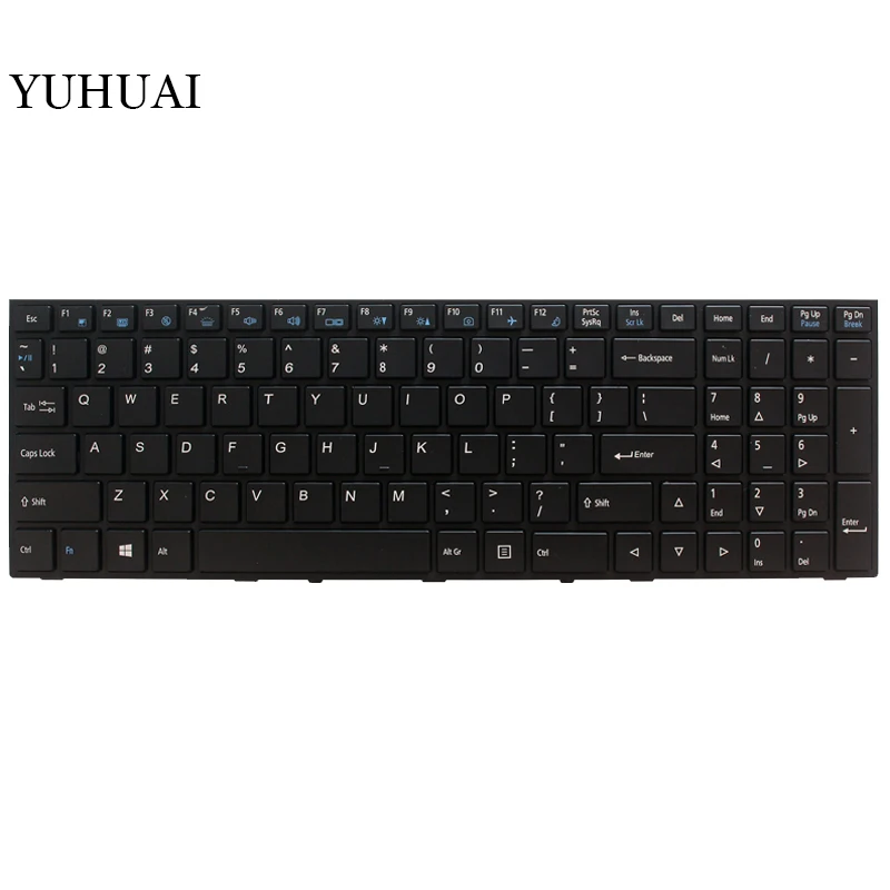 NEW Keyboard for HASEE Z6 Z7 z7m I3 I5 I7 Gaming Black  Laptop Keyboard US English Backlit