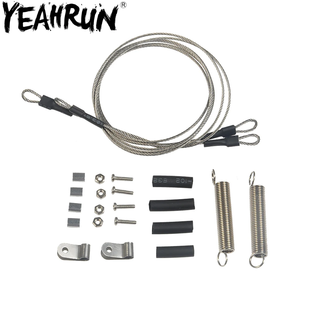 YEAHRUN Steel Rope Limb Risers for TRX6 TRX4 Axial SCX10 Tamiya CC01 MST D90 D110 1/10 RC Car Modified Parts