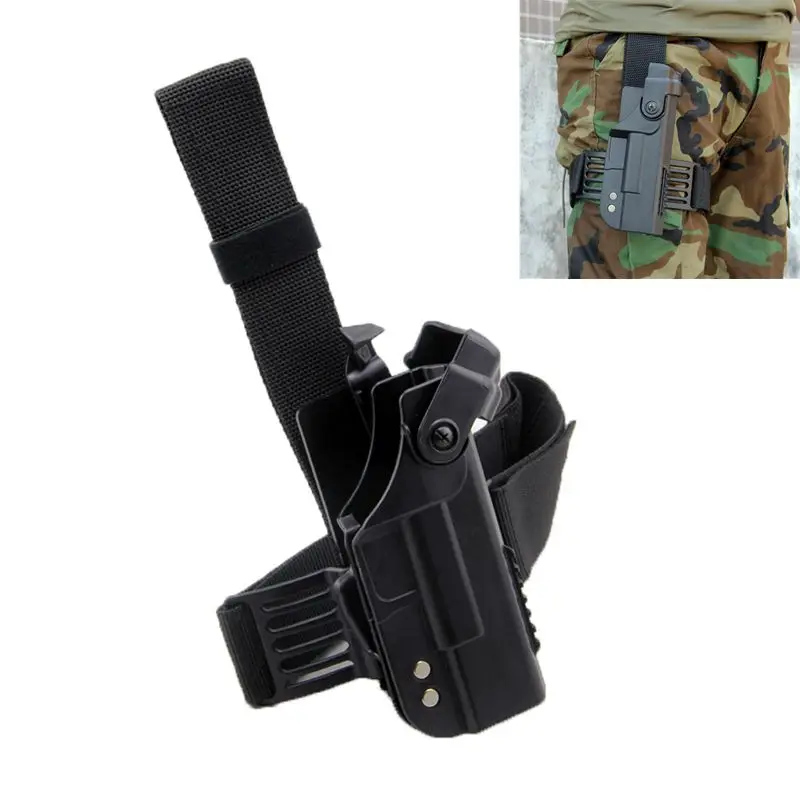 Tactical Hunting Hand Gun Holster Airsoftsports Right Hand Drop Leg Glock Gun Bag Case Thigh Pistol Holster For Glock 17 22