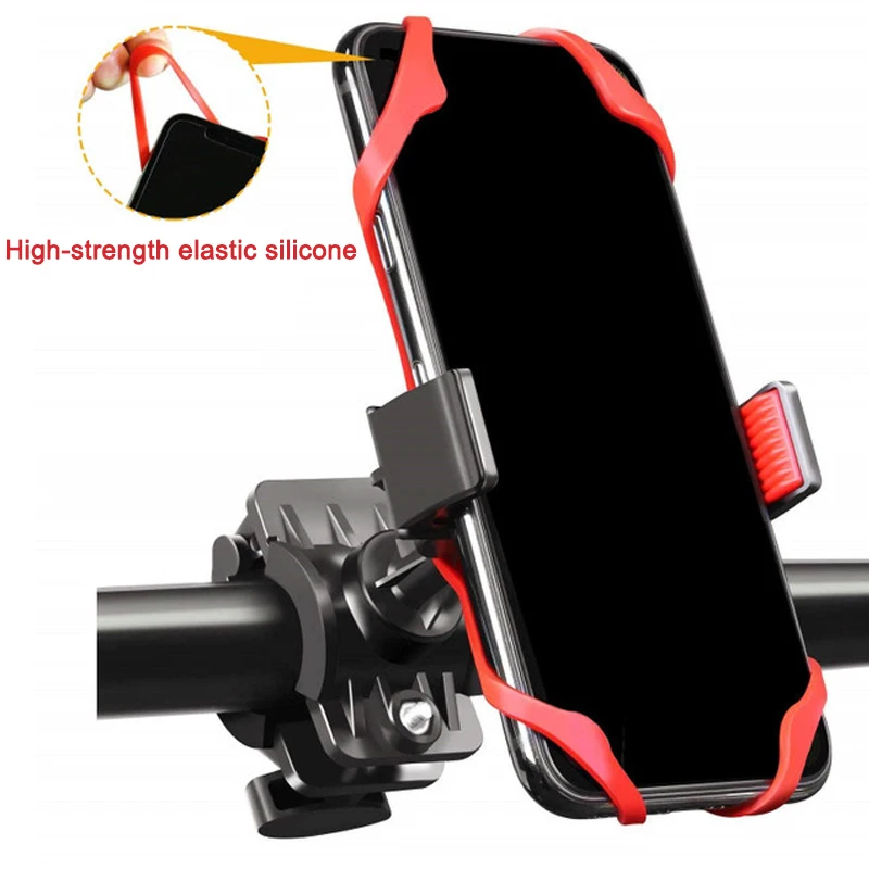 

Motorcycle Handlebar Bike Mobile Cell Phone Mount Holder Support Bicycle Phone Stand Fit For iPhone X Xs Max 8 7 Plus Samsung