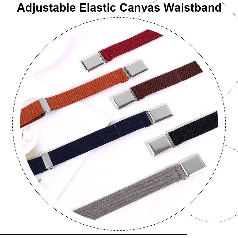 Fashion Kids Canvas Belts Waistband Elastic Belts Waist Belt Adjustable