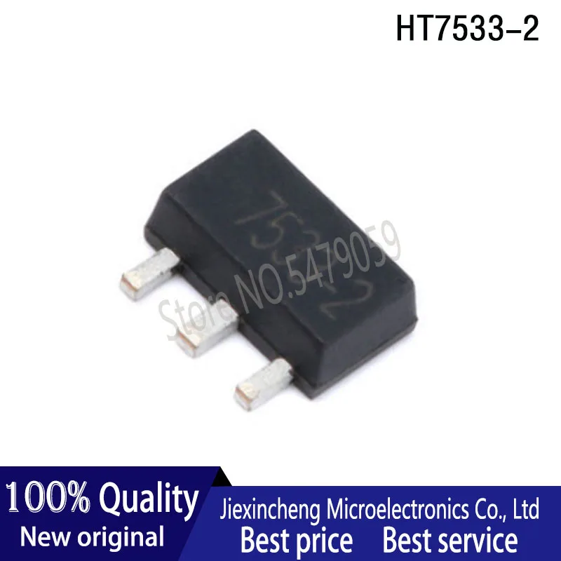 50Pcs HT7533-2 HT7533-1 HT7533-3 HT7533 Sot-89 Nieuwe Originele