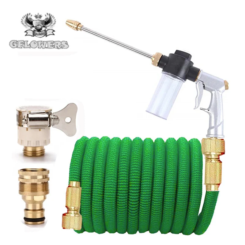 

Special offer 25Ft-100Ft extendable garden hose water hose Magic hose Eu garden hose with gun, car wash