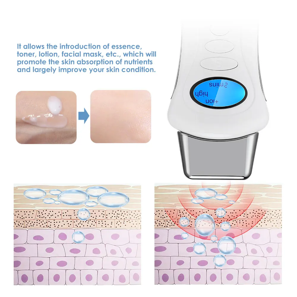 Galvanic Spa Facial Electroporator Handheld Skin Tightening Face Lift Microcurrent Galvanic Device Skin Care Facial Machine