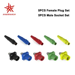 10PCS R-LOK 200A Female Plug Male Socket Set Single Pole Power Connector for Power Distro Cases