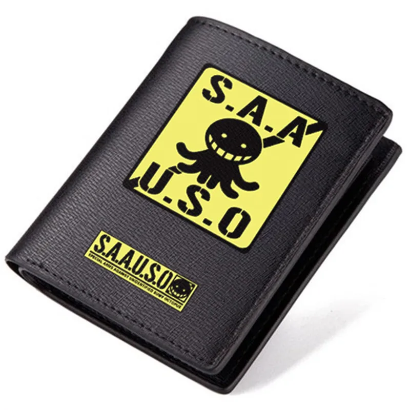 

Высокое качество Assassination Classroom S.A.A.U.S.O Korosensei Косплей Аниме Короткий кошелек из искусственной кожи Длинный кошелек Мультяшные сумки для денег
