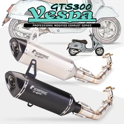 GTS300 GTS250 GTS125 Motorcycle Exhaust System Muffler Escape Moto Modify slip on For Piaggio Vespa GTS 125 250 300 2007- 2020