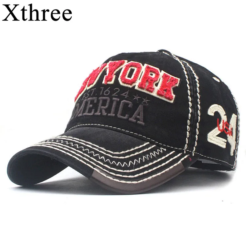 Xthree Men\'s Baseball Cap Summer Cap Hats For Men Women New York Streetwear Snapback Gorras Hombre hats Bone Casual Hip Hop Caps