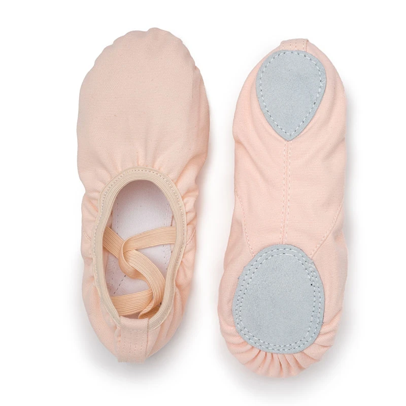 USHINE TuoSe quality full rubber band Exercising Shoes Yoga Slippers Gym Children Ballet Dance Shoes Girls Woman Kids ballerina