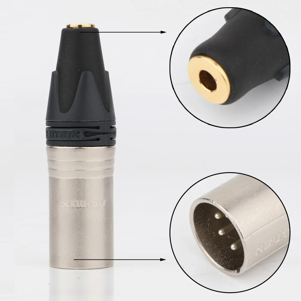 

HIFI NEUTRIK 4.4mm/2.5mm TRRS Balanced Female to 4pin Balanced XLR Male Converter Adapter