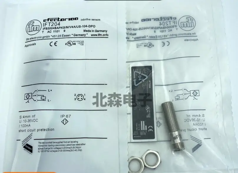 

Новый оригинальный Индуктивный бесконтактный переключатель IFT203/IFT204 постоянного тока с тремя проводами PNP штепсельный датчик