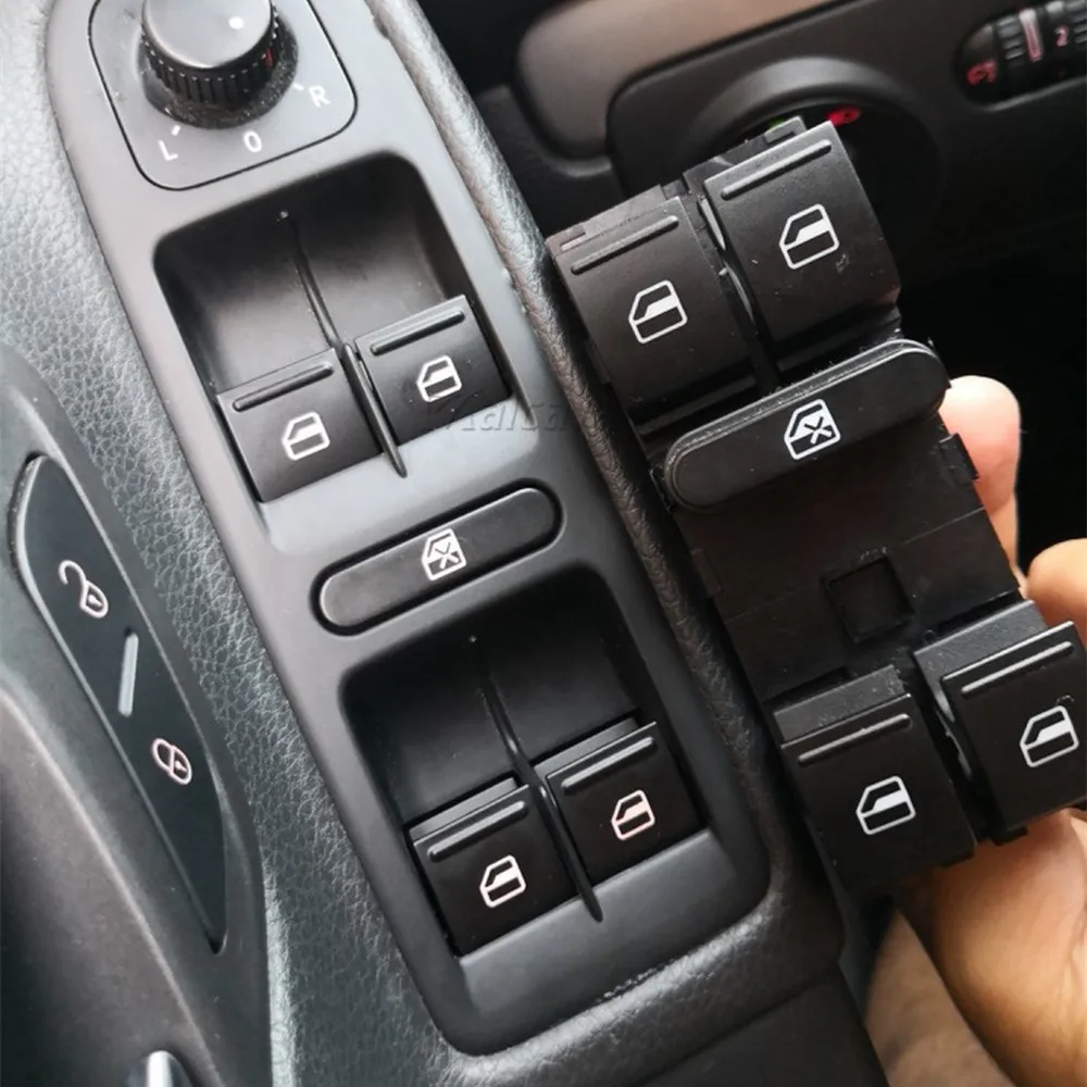 5. 959857 Fensterheber-Hauptschalter-Steuertaste für VW Jetta Tiguan Golf GTI MK5 MK6 Passat B6 CC Seat Leon MK2 5ND 959 857 – Detail 1