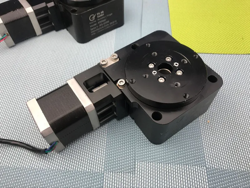 Electric rotary indexing plate 42 stepper motor turntable R axis 360rotating table 70MM