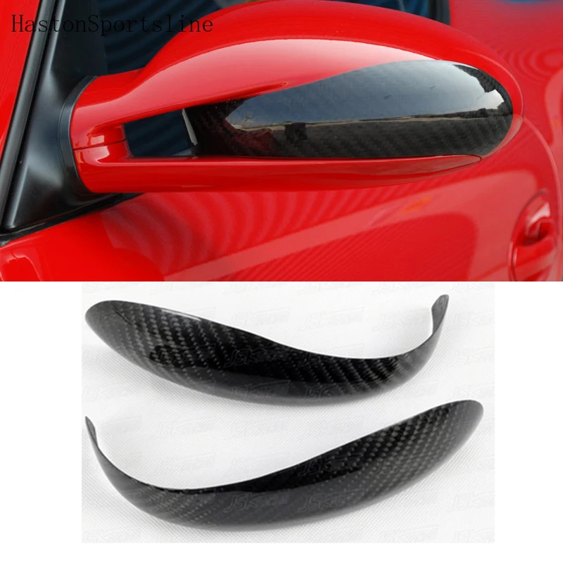 

For 911 997 Carbon Fiber Car Outside Wing Mirror Trim Rearview Mirror Cover 3M 2005 2006 2007 2008 2009 2010