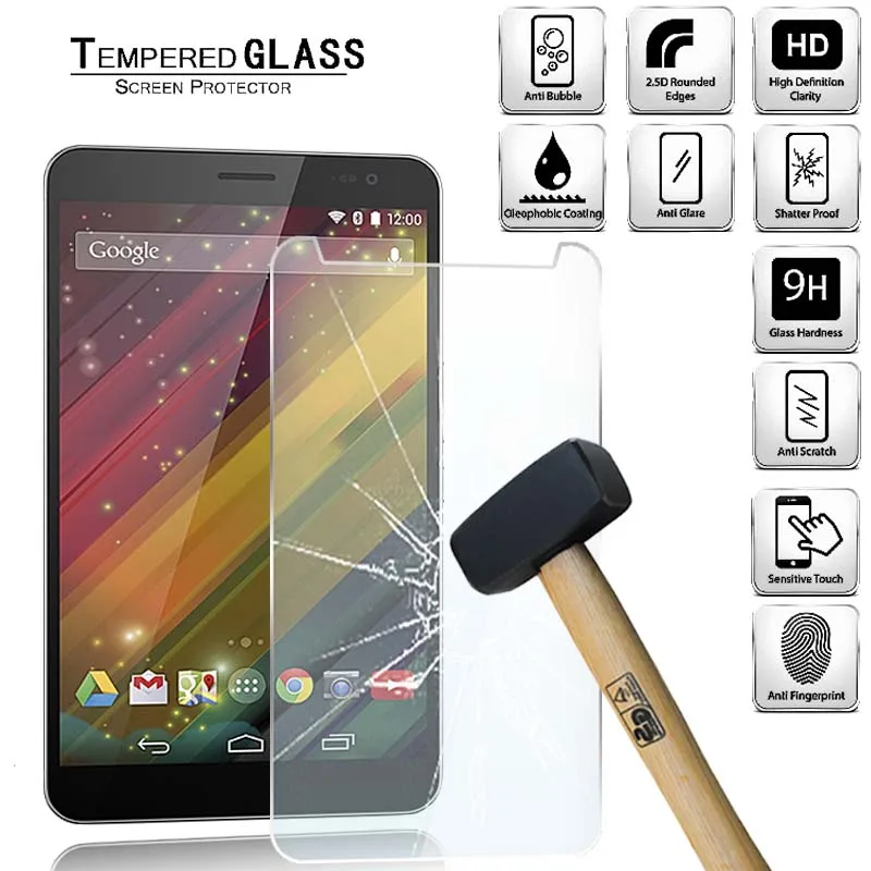 Tablet Tempered Glass Screen Protector Cover for HP Slate 7 VoiceTab Ultra Tablet Full Coverage Explosion-Proof Screen