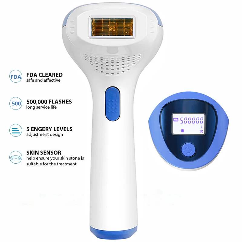 Mlay IPL Hair removal Epilator a Laser Permanent Malay Hair Removal Machine Face Body Electric depilador a Laser 500000 Flashes