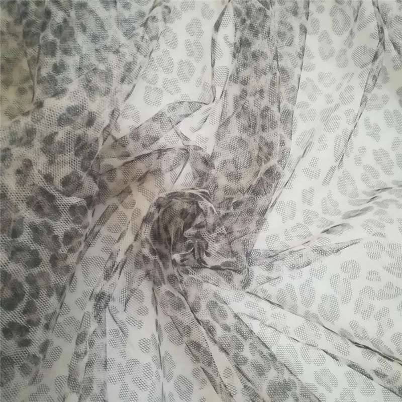 1m stampa leopardo tessuto di Tulle Baby Shower Tutu gonna decorazioni per feste di matrimonio cucito abito da principessa biancheria intima