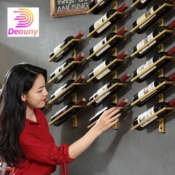DEOUNY-Creative Portable Wine Rack, Red Wine Glass Bottle Holder, Goblet Stand, Metal Iron, Bar Accessories, Christmas for Home