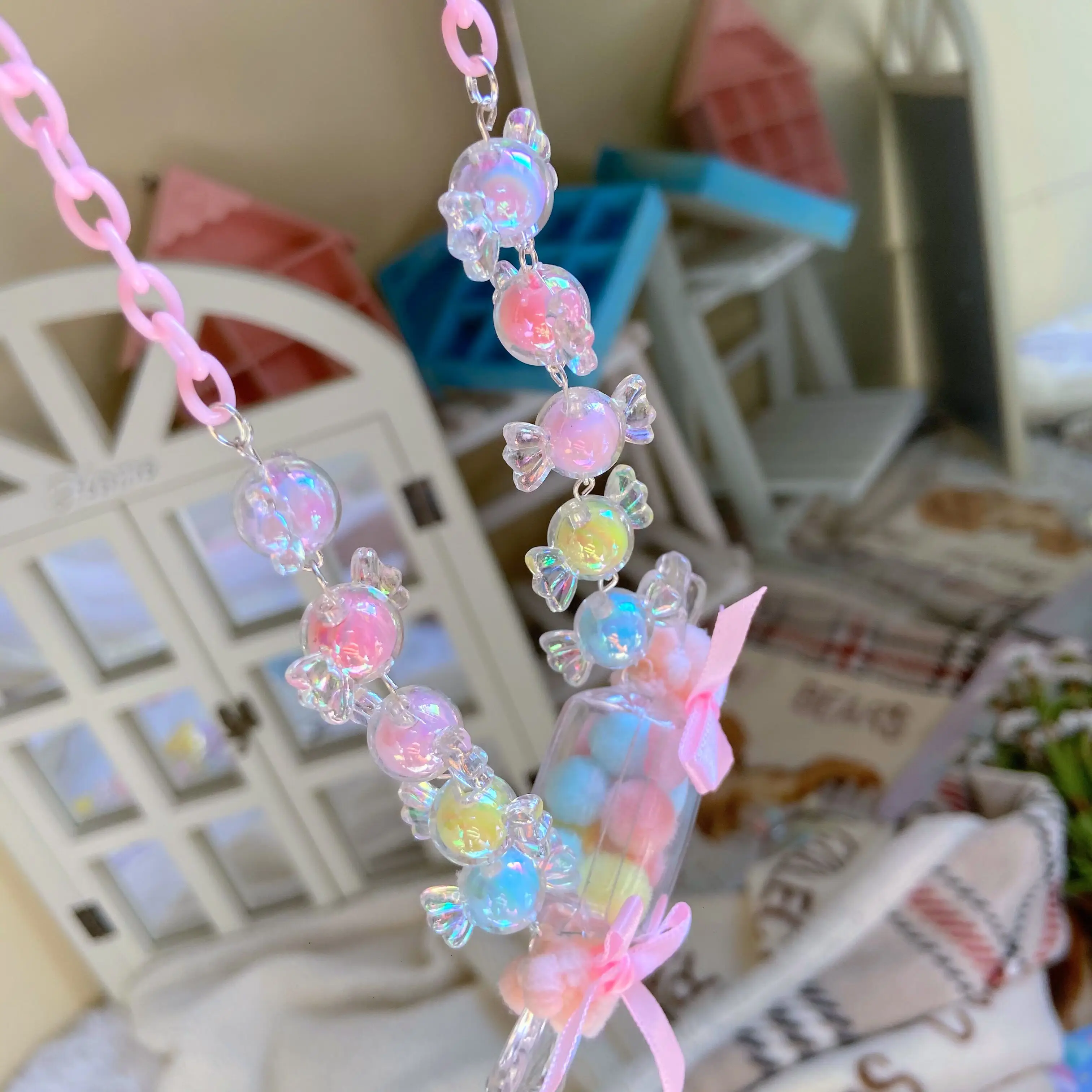 Original Design Lolita Lolita Candy Necklace Lo Niang Gadget Sweet Sweater Chain JK Sweet Series