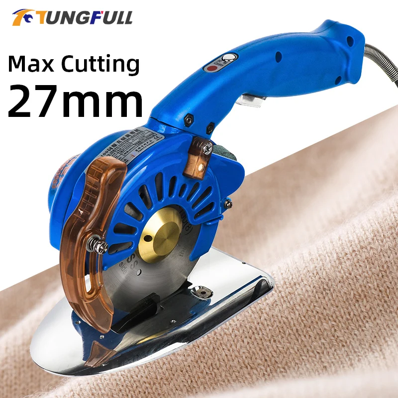 Industrial Electric Scissors Handheld Round Blade 110V/220V Cutting Cloth Machine Silent Servo Direct Drive Electric Round Knife