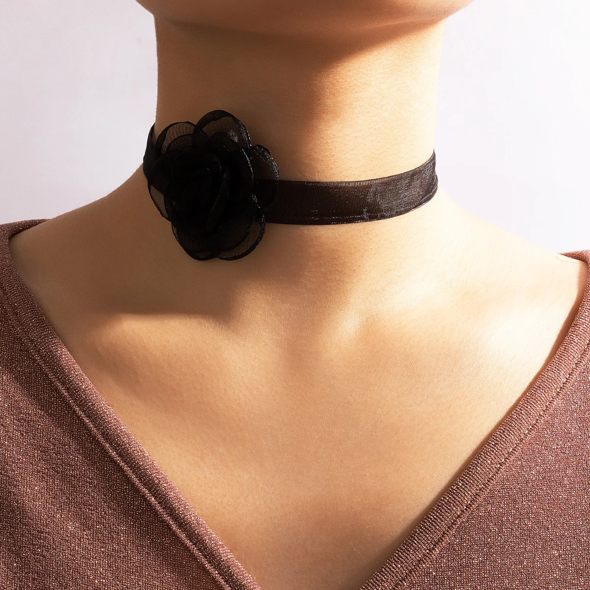 Collares Sexy Gothic Chokers Crystal Black Lace Neck Necklace Vintage Heart Pendant Women Chocker Steampunk Jewelry чокер image 6