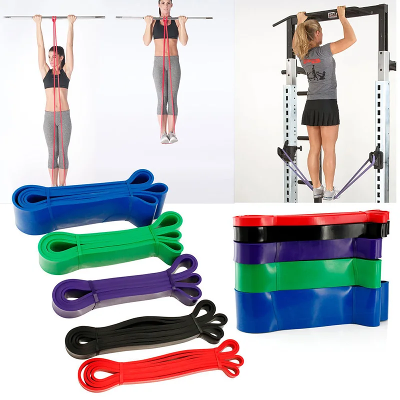 2080mm Hanging Training Strap Elastic Fitness Bands Yoga Crossfit Pull Up Loop Stretch Crossfit Pilates Bodybuilding Gym Sports