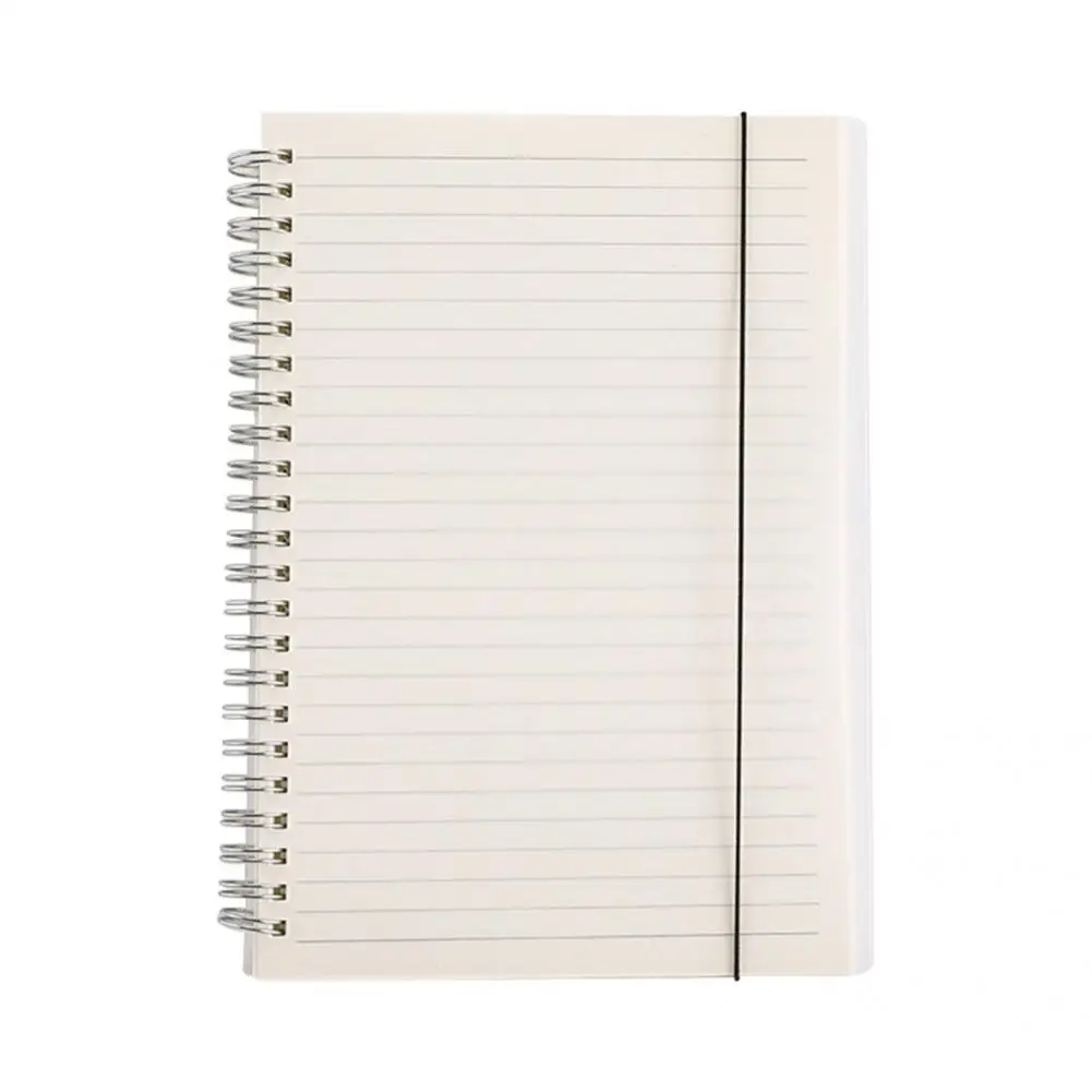 ด้วยเชือกยืดหยุ่นที่ไม่ซ้ำกันนักเรียนใช้เกลียวพิเศษ Spiral Bound Notebook ตรงสายอุปกรณ์โรงเรียน