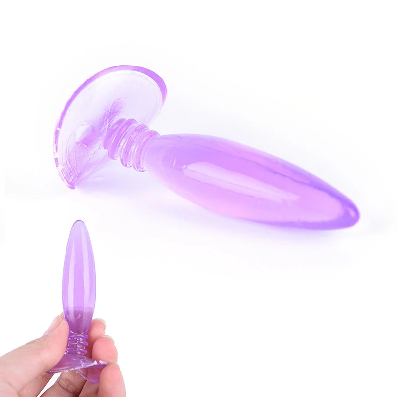 Bullet Shape Anal Plug Silicone Waterproof Sex Stimulation Toys For Adult Male Female The Bottom Suction Cup Design