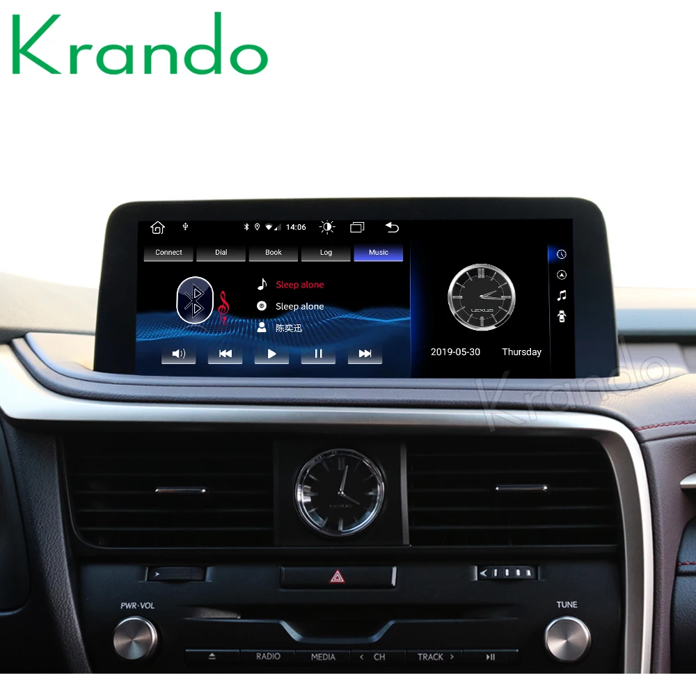 

Krando Android 10.0 4G 128G 12.3'' Car Radio Player For Lexus RX 200T 450H 2015-2020 Multimedia Audio Wifi Wireless Carplay